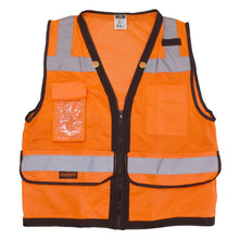 Load image into Gallery viewer, Radians SV59Z-2ZOD - Safety Orange Surveyor Safety Vest | Front Flat View
