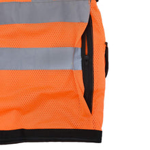 Load image into Gallery viewer, Radians SV59Z-2ZOD - Safety Orange Surveyor Safety Vest | Rear Pocket View
