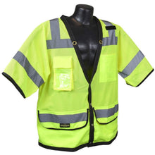 Load image into Gallery viewer, Radians SV59-3ZGD - Safety Green ANSI Class 3 Safety Vest | Front Right View
