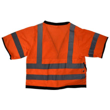 Load image into Gallery viewer, Radians SV59-3ZOD - Safety Orange ANSI Class 3 Safety Vest | Back Flat View
