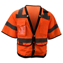 Load image into Gallery viewer, Radians SV59-3ZOD - Safety Orange ANSI Class 3 Safety Vest | Front View
