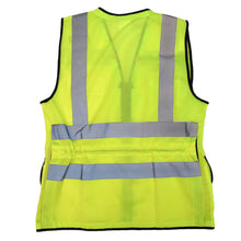 Load image into Gallery viewer, Radians SV59W-2ZGM - Safety Green Womens Safety Vest | Back Flat View
