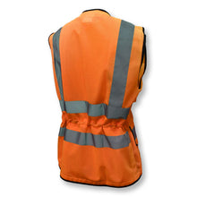 Load image into Gallery viewer, Radians SV59W-2ZOM - Safety Orange Womens Safety Vest | Back Left View
