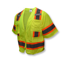 Load image into Gallery viewer, Radians SV63G - Safety Green ANSI Class 3 Safety Vests | Front Left View
