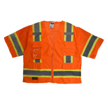 Load image into Gallery viewer, Radians SV63O - Safety Orange ANSI Class 3 Safety Vests | Front Flat View
