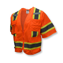 Load image into Gallery viewer, Radians SV63O - Safety Orange ANSI Class 3 Safety Vests | Front Left View
