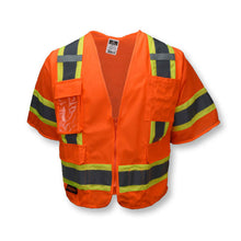 Load image into Gallery viewer, Radians SV63O - Safety Orange ANSI Class 3 Safety Vests | Front View
