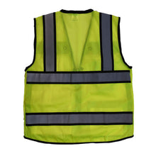 Load image into Gallery viewer, Radians SV65-2ZGM - Safety Green Surveyor Safety Vest | Back Flat View
