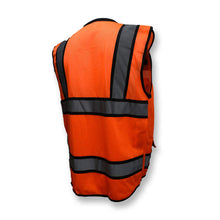 Load image into Gallery viewer, Radians SV65-2ZOM - Safety Orange Surveyor Safety Vest | Back Right View

