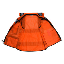 Load image into Gallery viewer, Radians SV65-2ZOM - Safety Orange Surveyor Safety Vest | Inside View
