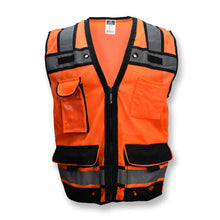 Load image into Gallery viewer, Radians SV65-2ZOM - Safety Orange Surveyor Safety Vest | Front View
