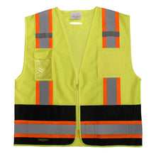 Load image into Gallery viewer, Radians SV6B-2ZGD - Safety Green Surveyor Safety Vests | Front Flat View
