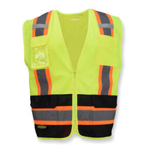 Load image into Gallery viewer, Radians SV6B-2ZGD - Safety Green Surveyor Safety Vests | Front View
