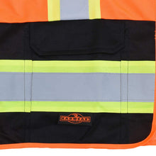 Load image into Gallery viewer, Radians SV6B-2ZOD - Safety Orange Surveyor Safety Vests | Lower Pocket View
