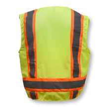 Load image into Gallery viewer, Radians SV6GM - Safety Green Surveyor Safety Vest | Back View
