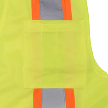 Load image into Gallery viewer, Radians SV6GM - Safety Green Surveyor Safety Vest | Left Pocket View
