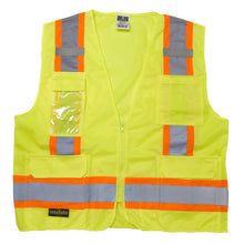 Load image into Gallery viewer,  Radians SV6GM - Safety Green Surveyor Safety Vest | Front Flat View
