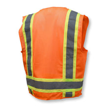 Load image into Gallery viewer, Radians SV6OM - Safety Orange Surveyor Safety Vest | Back Right View
