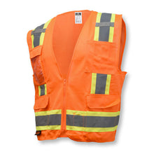 Load image into Gallery viewer, Radians SV6OM - Safety Orange Surveyor Safety Vest | Front Left View
