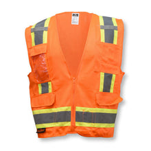 Load image into Gallery viewer, Radians SV6OM - Safety Orange Surveyor Safety Vest | Front View
