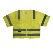 Load image into Gallery viewer, Radians SV83GM - Safety Green ANSI Class 3 Safety Vest | Front Flat View
