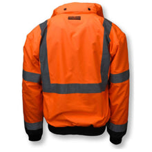 Load image into Gallery viewer, Radians SJ110B-3ZOS - Safety Orange Hi-Viz Bomber Jacket | Back View
