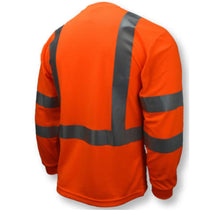 Load image into Gallery viewer, Radians ST21-3POS - Safety Orange Hi-Viz Long Sleeve Shirt | Back Right View
