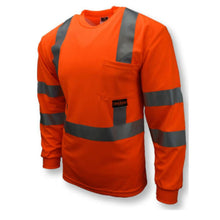 Load image into Gallery viewer, Radians ST21-3POS - Safety Orange Hi-Viz Long Sleeve Shirt | Front Left View
