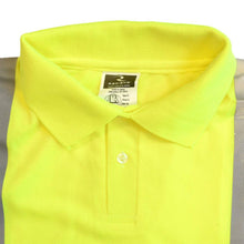 Load image into Gallery viewer, Radians ST22-2PGS - Safety Green Hi-Viz Polo Shirt | Neckline View
