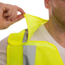 Load image into Gallery viewer, Tingley V70522 - Safety Green Breakaway Safety Vests | Collar View
