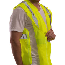 Load image into Gallery viewer, Tingley V70522 - Safety Green Breakaway Safety Vests | Side View

