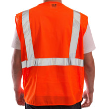 Load image into Gallery viewer, Tingley V70529 - Safety Orange Breakaway Safety Vests | Back View
