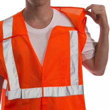 Load image into Gallery viewer, Tingley V70529 - Safety Orange Breakaway Safety Vests | Collar View
