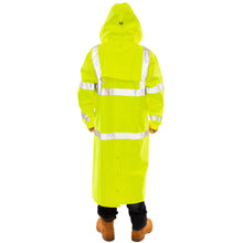 Load image into Gallery viewer, Tingley C24122 - Safety Green Hi-Viz Rain Jacket | Back View Hood
