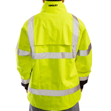 Load image into Gallery viewer, Tingley J24122 - Safety Green Hi-Viz Parka | Back View
