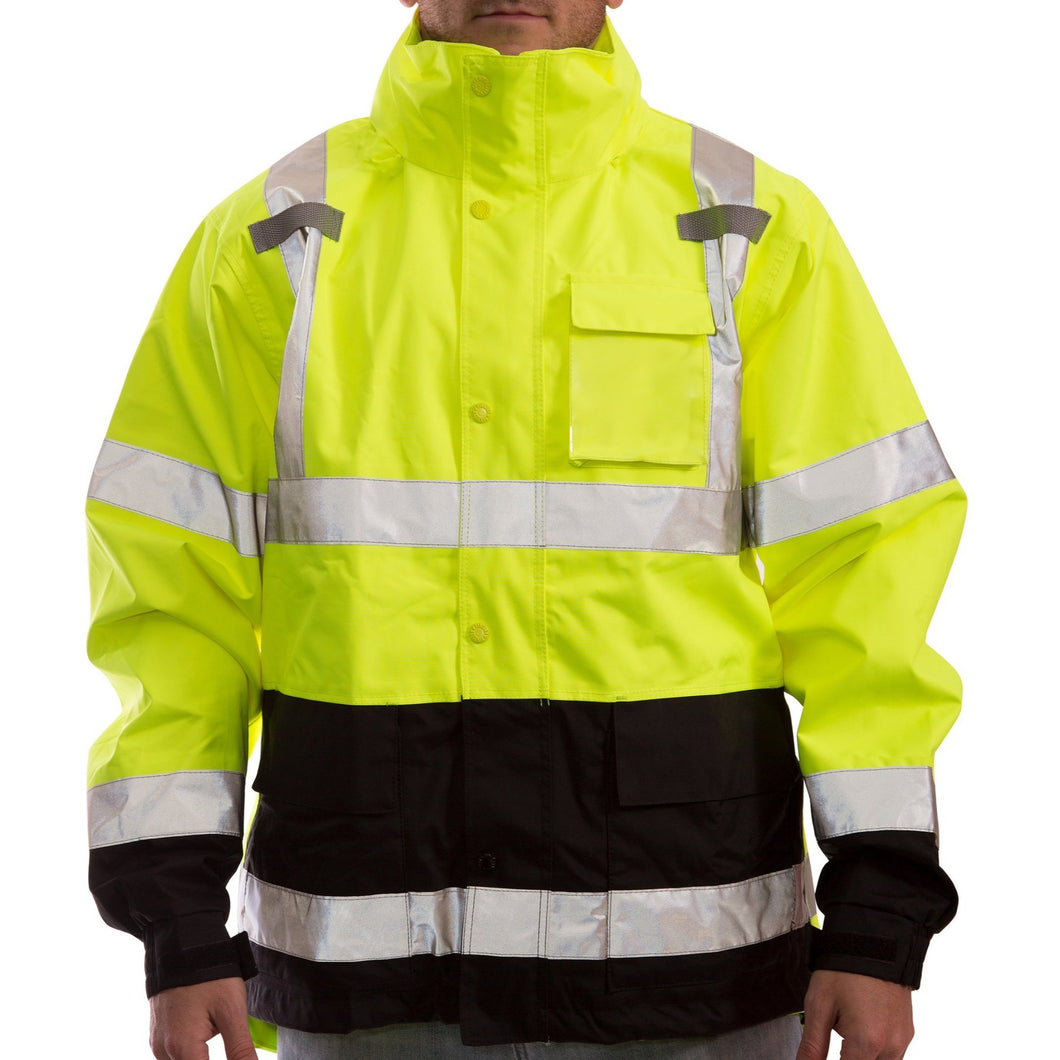 Tingley J24122 - Safety Green Hi-Viz Parka | Front View