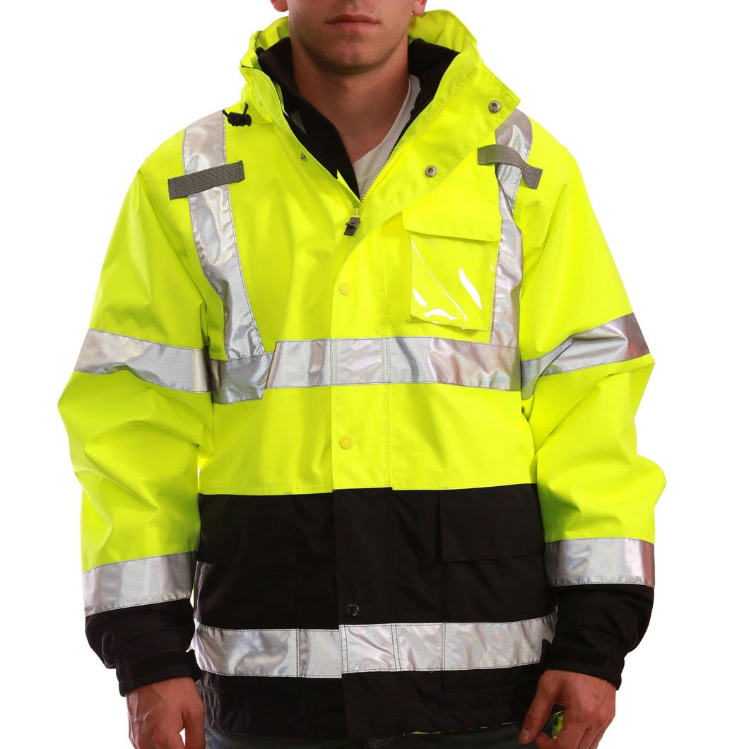 Tingley J24172 - Safety Green Hi-Viz Parka | Front View