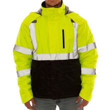 Load image into Gallery viewer, Tingley J26142 - Safety Green Hi-Viz Bomber Jacket | Front View
