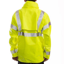 Load image into Gallery viewer, Tingley J44122 - Safety Green Hi-Viz FR Jacket | Back View
