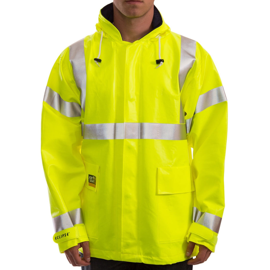 Tingley J44122 - Safety Green Hi-Viz FR Jacket | Front View