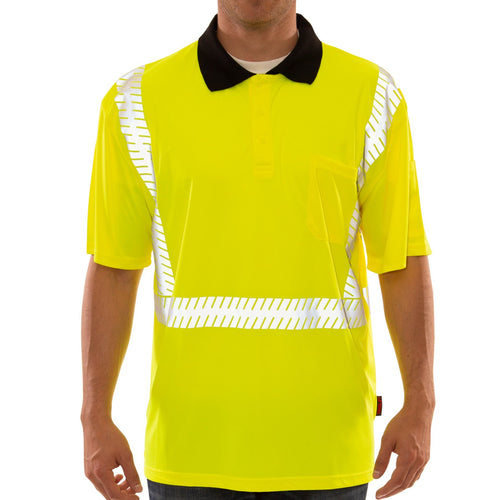 Tingley S74022 - Safety Green Hi-Viz Polo Shirt | Front View