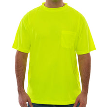 Load image into Gallery viewer, Tingley S75002 - Safety Green Hi-Viz Short Sleeve Shirt | Front View
