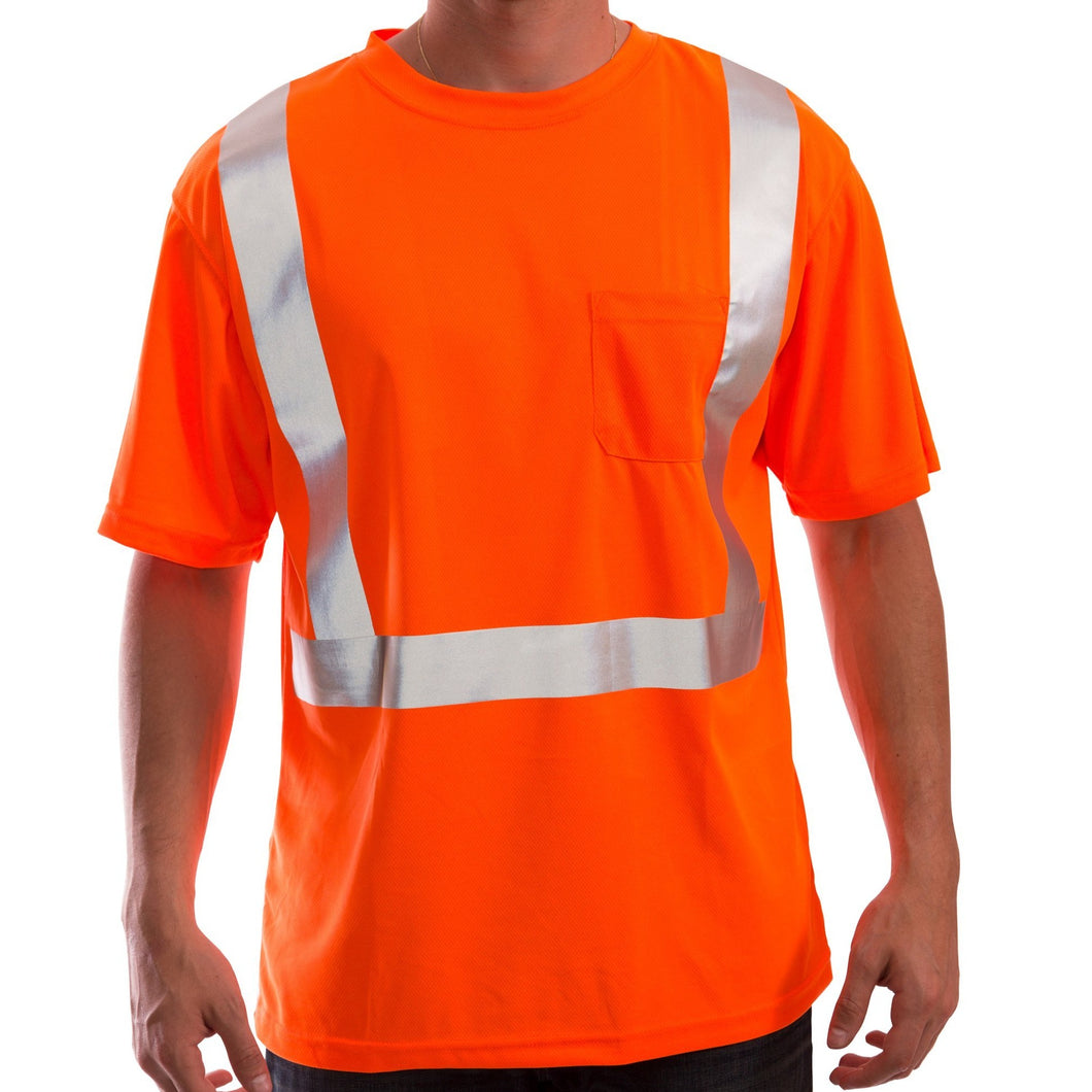 Tingley S75029 - Safety Orange Hi-Viz Short Sleeve Shirt | Front View