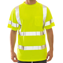 Load image into Gallery viewer, Tingley S75322 - Safety Green Hi-Viz Short Sleeve Shirt | Front View
