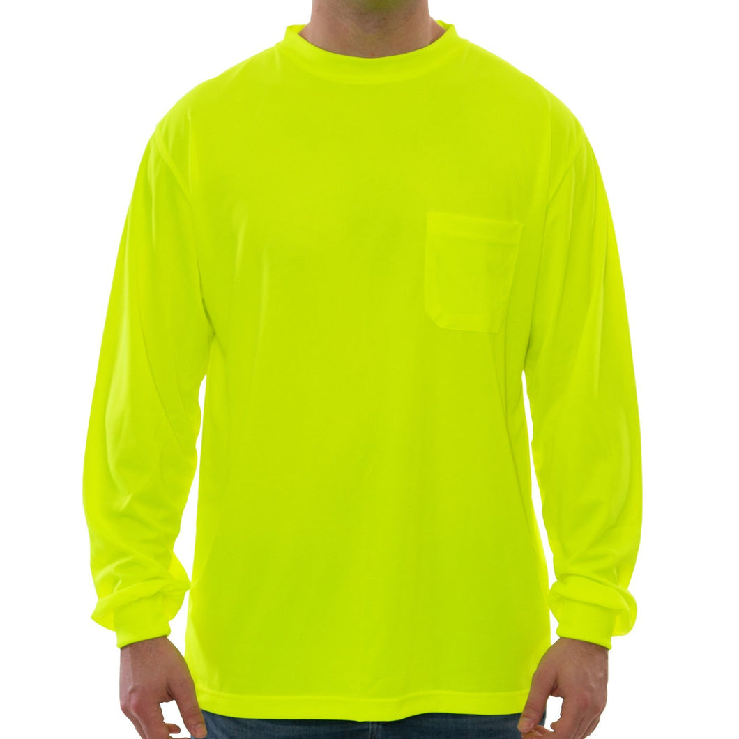 Tingley S75502 - Safety Green Hi-Viz Long Sleeve Shirt | Front View