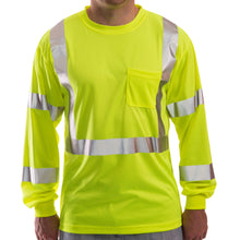 Load image into Gallery viewer, Tingley S75522 - Safety Green Hi-Viz Long Sleeve Shirt | Front View
