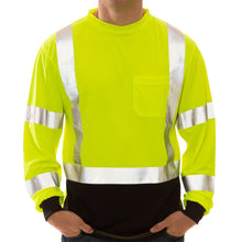 Load image into Gallery viewer, Tingley S75622 - Safety Green Hi-Viz Long Sleeve Shirt | Front View
