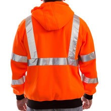 Load image into Gallery viewer, Tingley S78129 - Safety Orange ANSI Class 3 Sweatshirt | Back View
