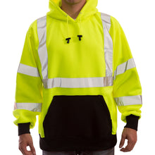 Load image into Gallery viewer, Tingley S78322 - Safety Green ANSI Class 3 Sweatshirt | Front View
