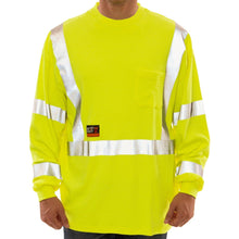 Load image into Gallery viewer, Tingley S85522 - Safety Green FR High Visibility Shirt | Front View
